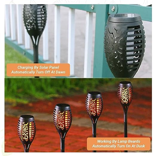 Premium Solarna "plamen" lampa za baštu (3 komada) - Nova Kolekcija
