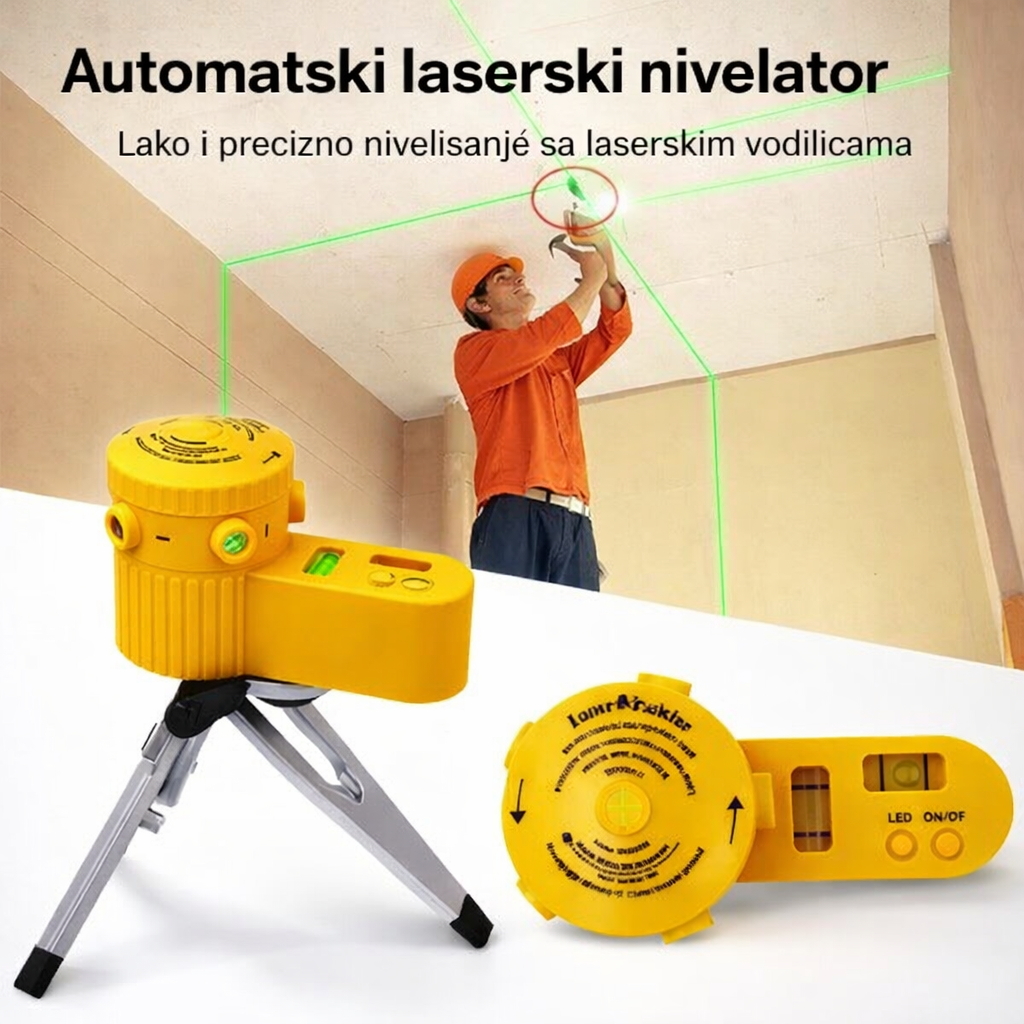 Premium Automatski laserski nivelator sa tripod postoljem - Nova Kolekcija