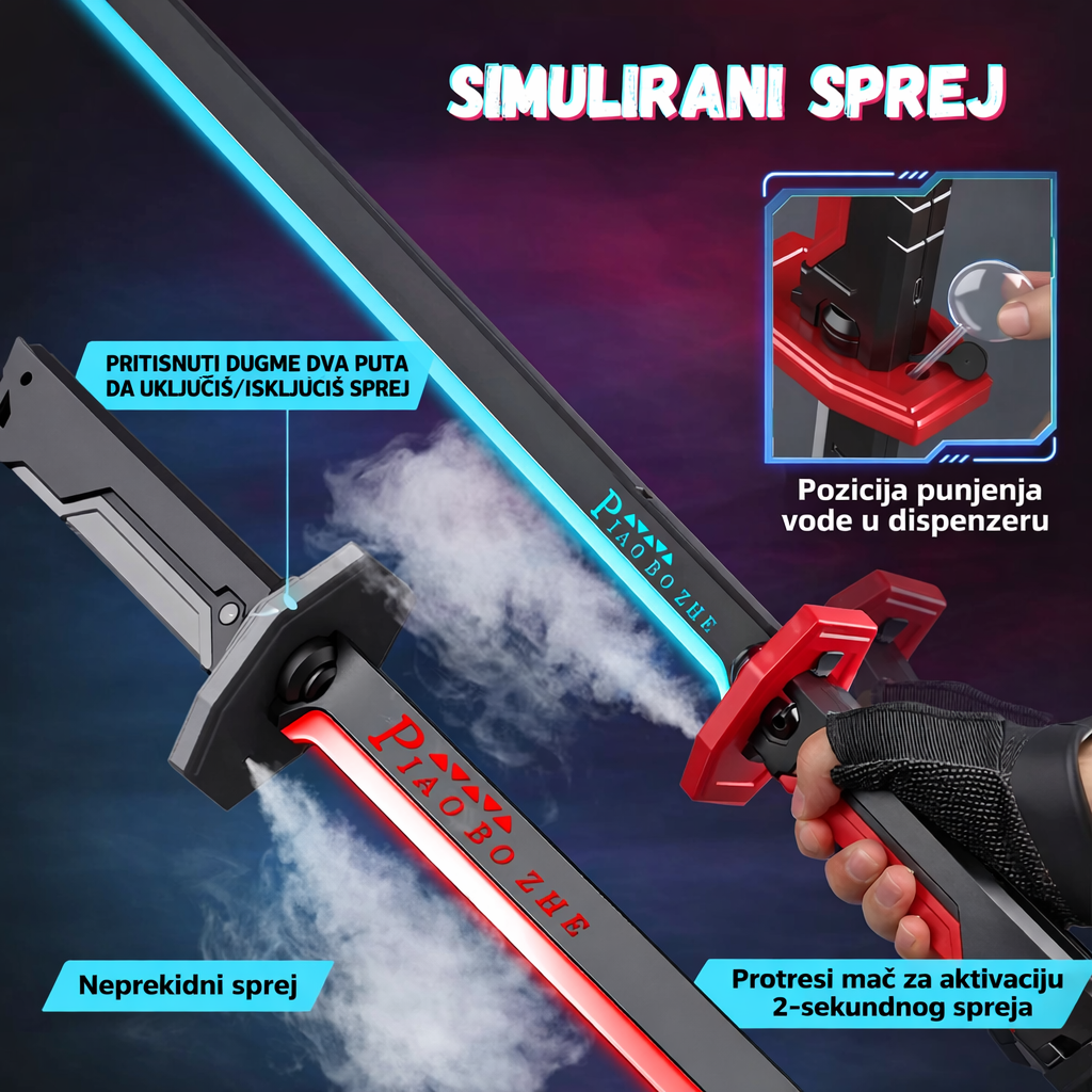 Premium LED Katana sa Maglenim Efektom - Nova Kolekcija