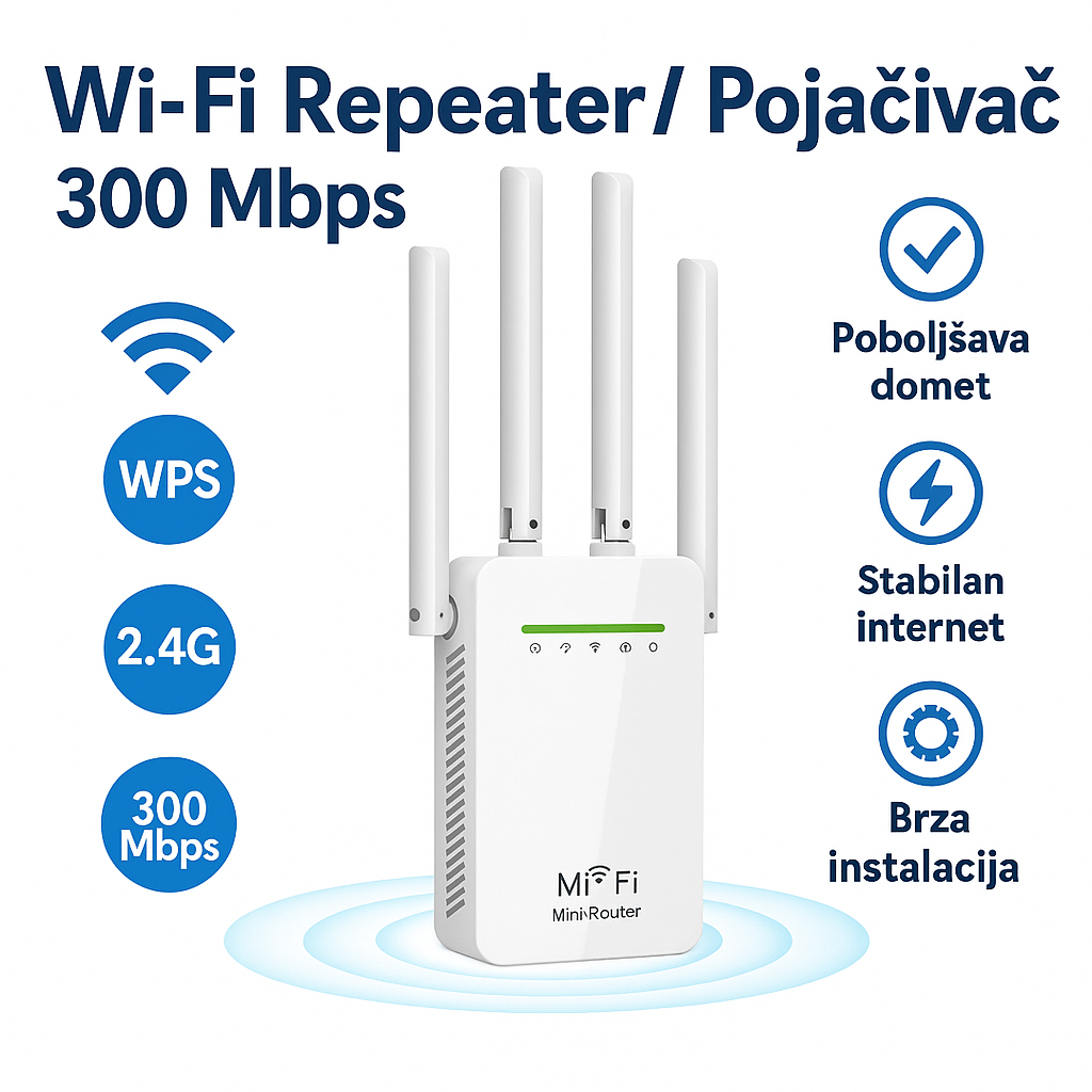 Premium Wifi Pojačivač Interneta +  Upustvo podešavanja - Nova Kolekcija