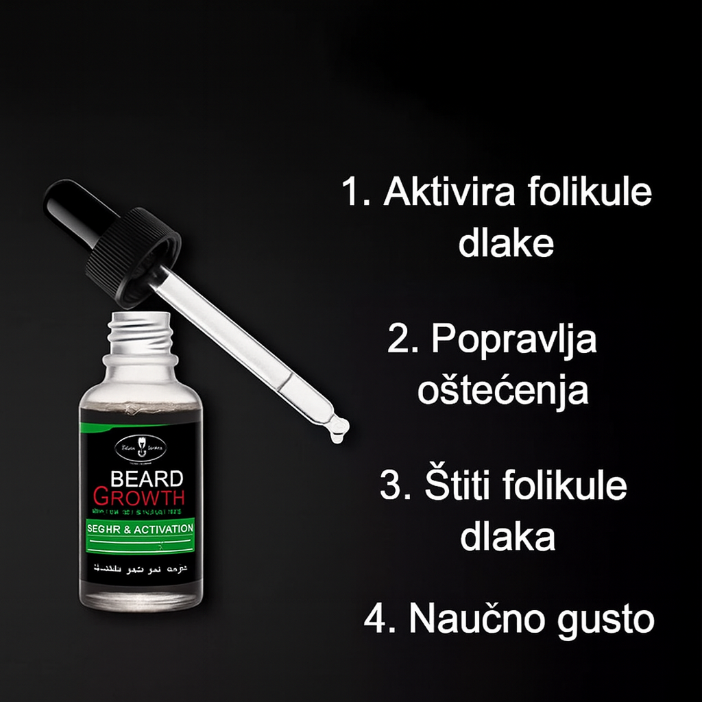 Premium 100% Prirodan Način Rasta brade - Nova Kolekcija