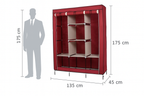 Premium Prenosivi Platneni Orman 175×130 - Nova Kolekcija