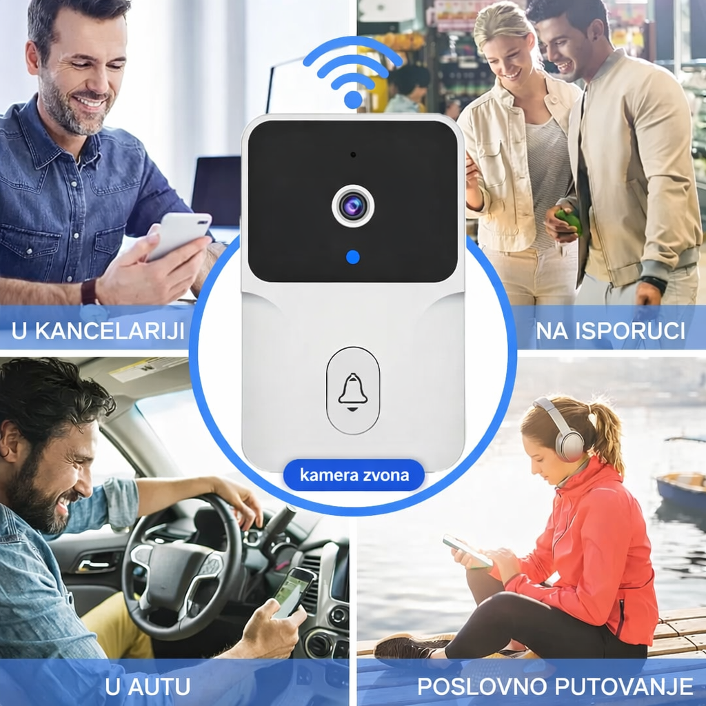 Premium Pametno Bežično Zvono Interfon- Povezivanje Aplikacije - Nova Kolekcija