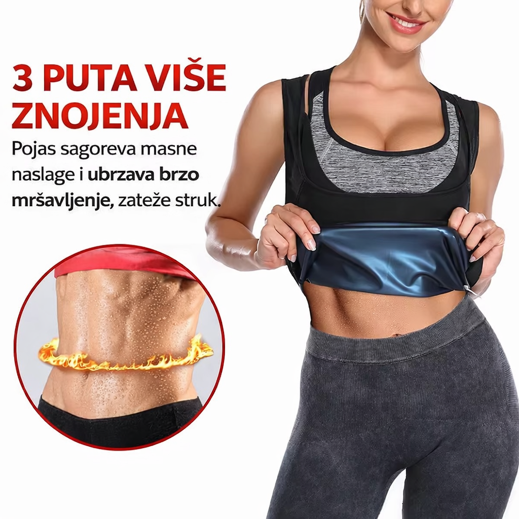 Premium Prsluk Koji Topi Masti- Sauna Prsluk - Nova Kolekcija