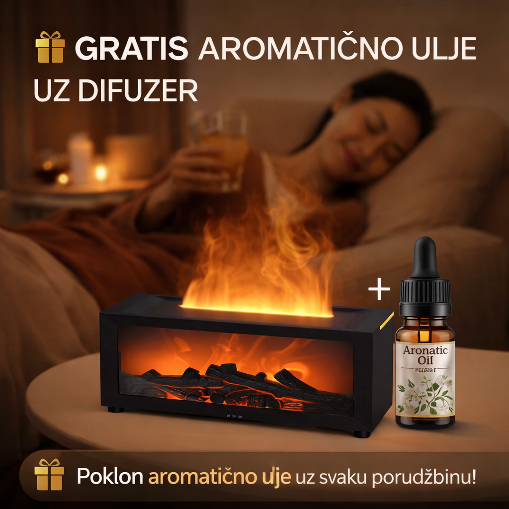 Premium Kamin Difuzer + Aromatična Ulja - Nova Kolekcija