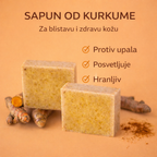 Premium Prirodni sapun od kurkume - Nova Kolekcija