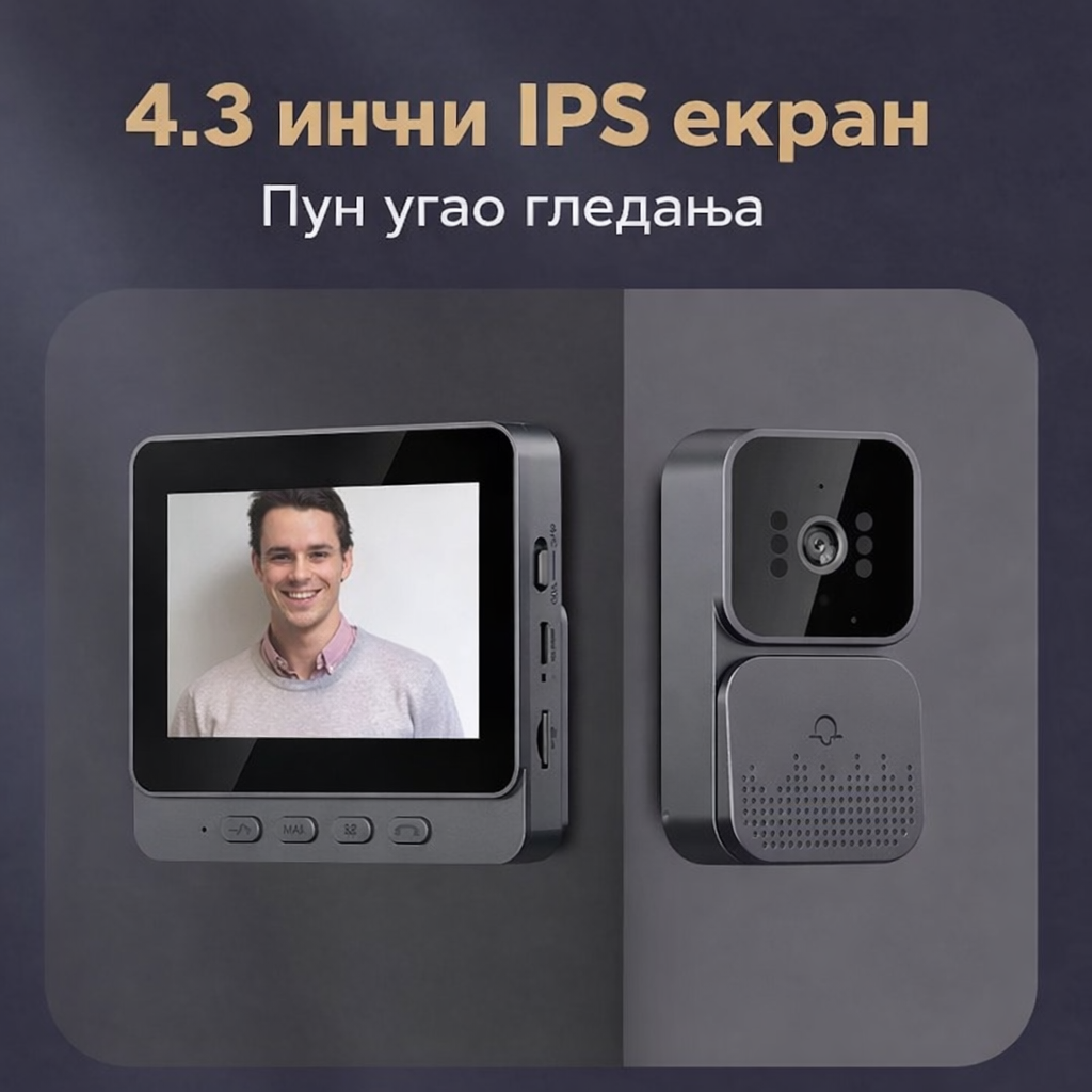 Premium Bežični video interfon bez Wi-Fi veze (1080P, noćni vid) - Nova Kolekcija