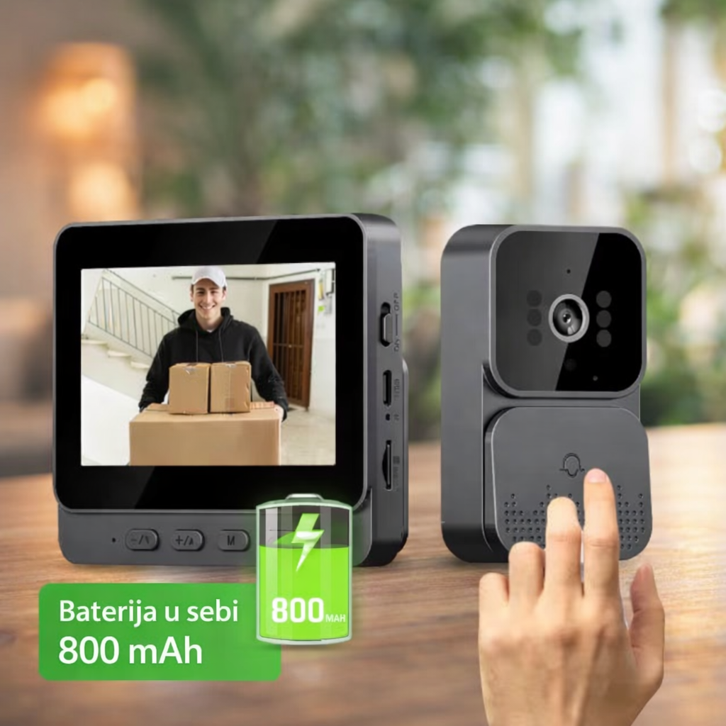 Premium Bežični video interfon bez Wi-Fi veze (1080P, noćni vid) - Nova Kolekcija