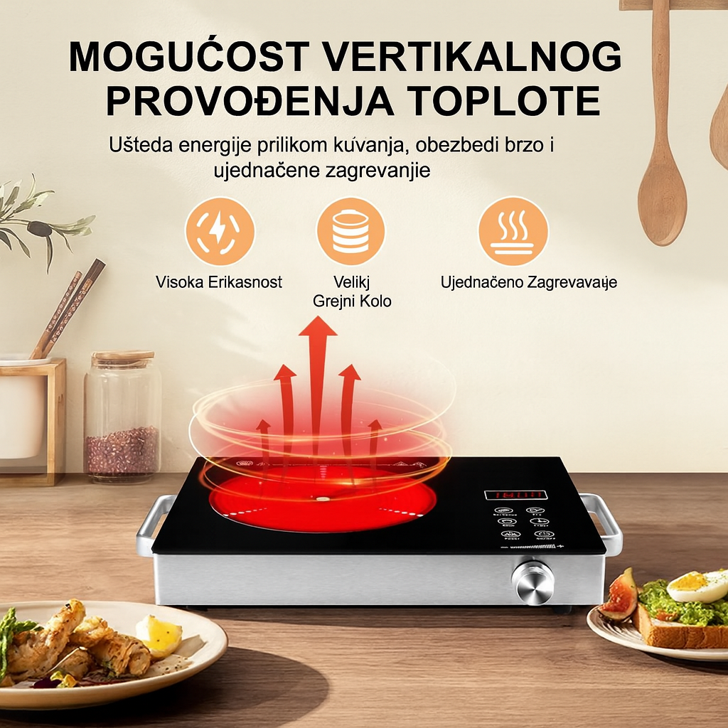 Premium indukciona ploča – digitalni rešo - Nova Kolekcija