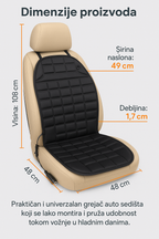 Premium Grejač Sedišta za Automobil - Nova Kolekcija