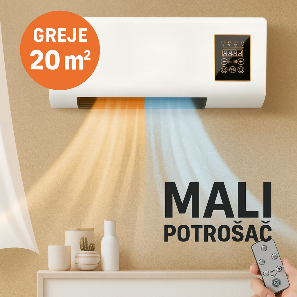 Premium 2u1 KLIMA GREJALICA (zidna i prenosiva) - Nova Kolekcija