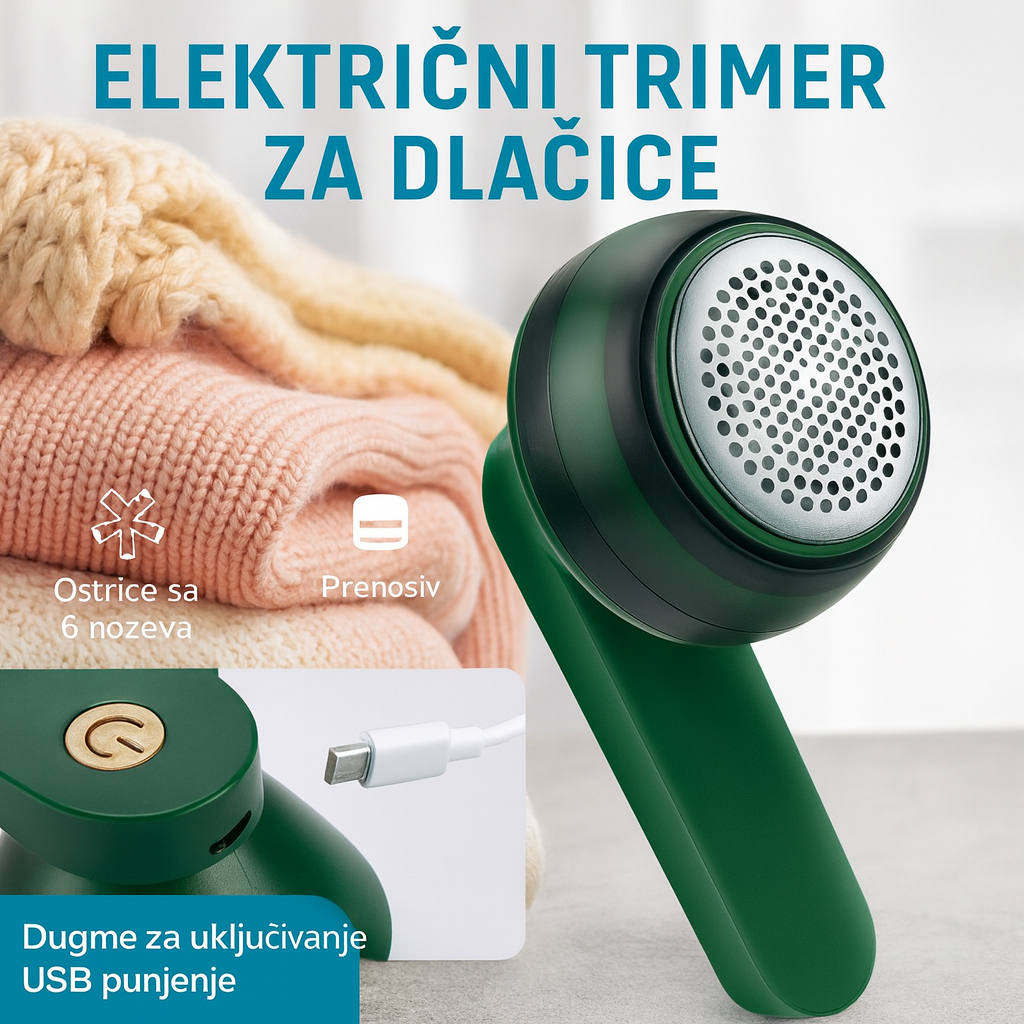 Premium Trimer za Dlačice na Odeći - Nova Kolekcija