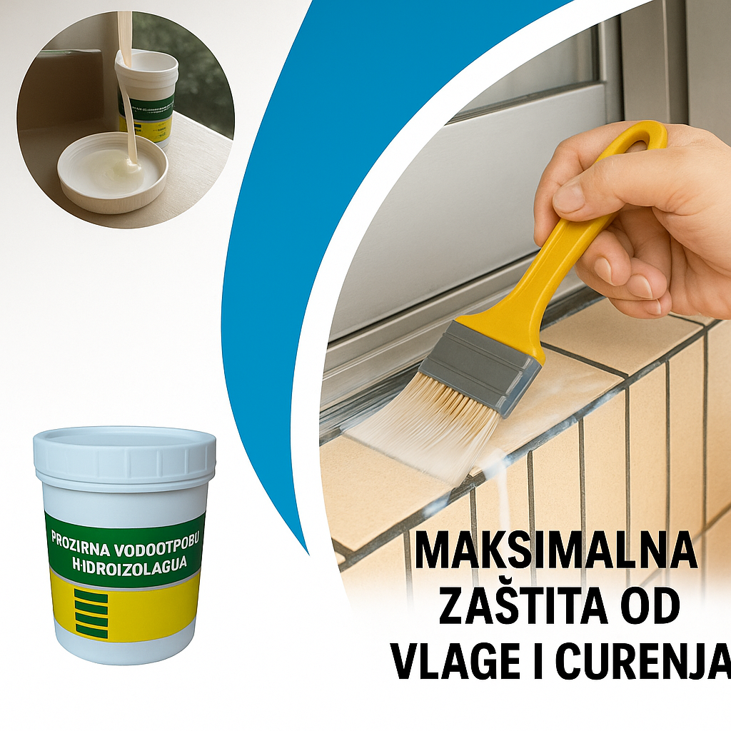 Premium Prozirna vodootporna hidroizolacija – 500gr - Nova Kolekcija