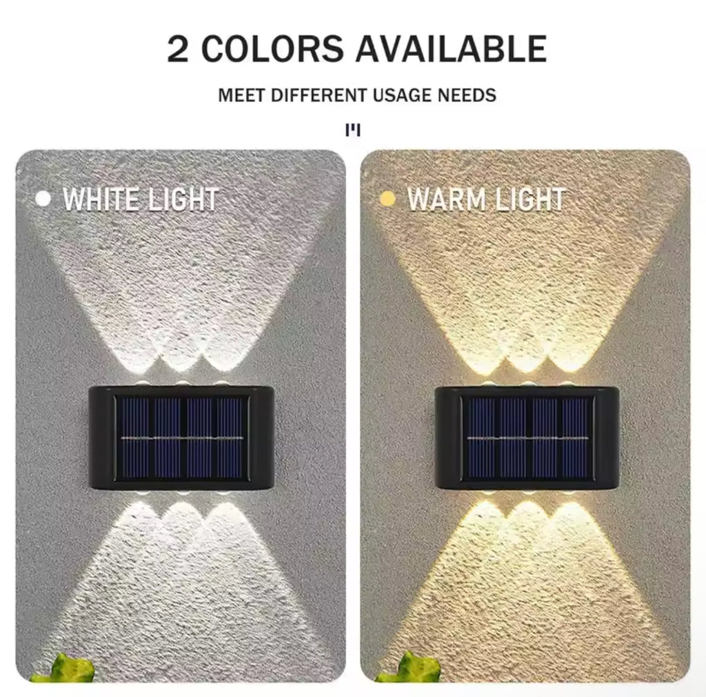 Premium 🌞 Solar LED Zidna Lampa – Moderno osvetljenje za vaš vrt i dvorište 2 ZA 1 - Nova Kolekcija