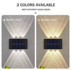 Premium 🌞 Solar LED Zidna Lampa – Moderno osvetljenje za vaš vrt i dvorište 2 ZA 1 - Nova Kolekcija