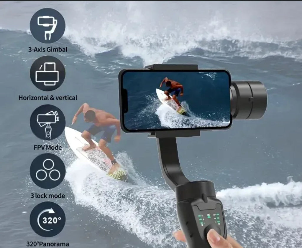 Premium F8 3-Axis Gimbal Stabilizator - Nova Kolekcija