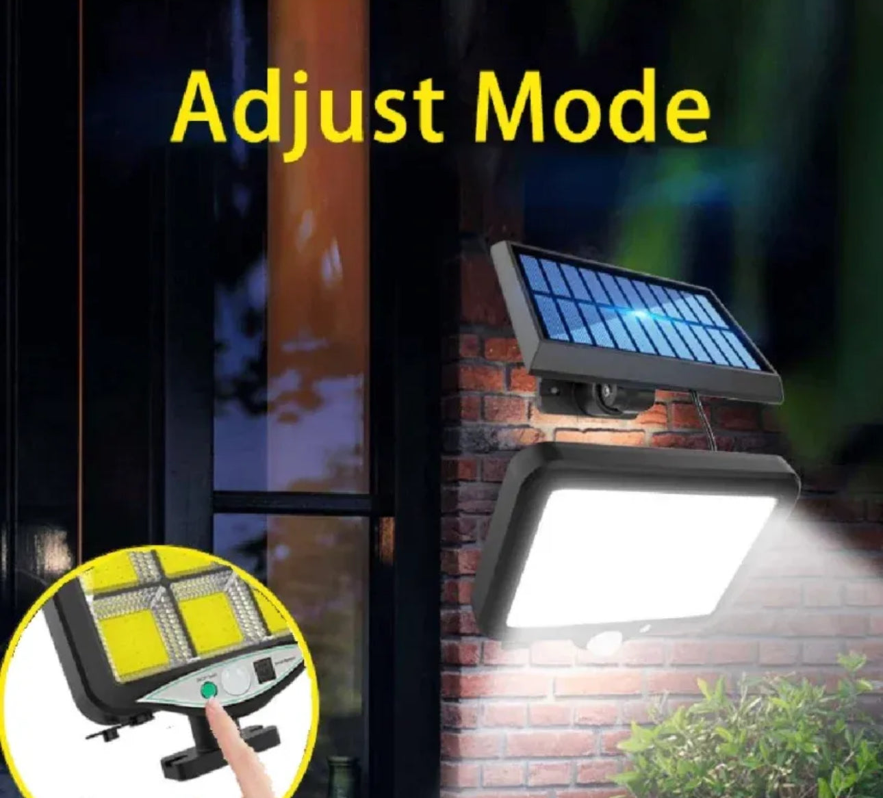 Premium ☀️ Solarni Reflektor 128 LED + 6 COB sa PIR Senzorom i Daljinskim 🌙 - Nova Kolekcija