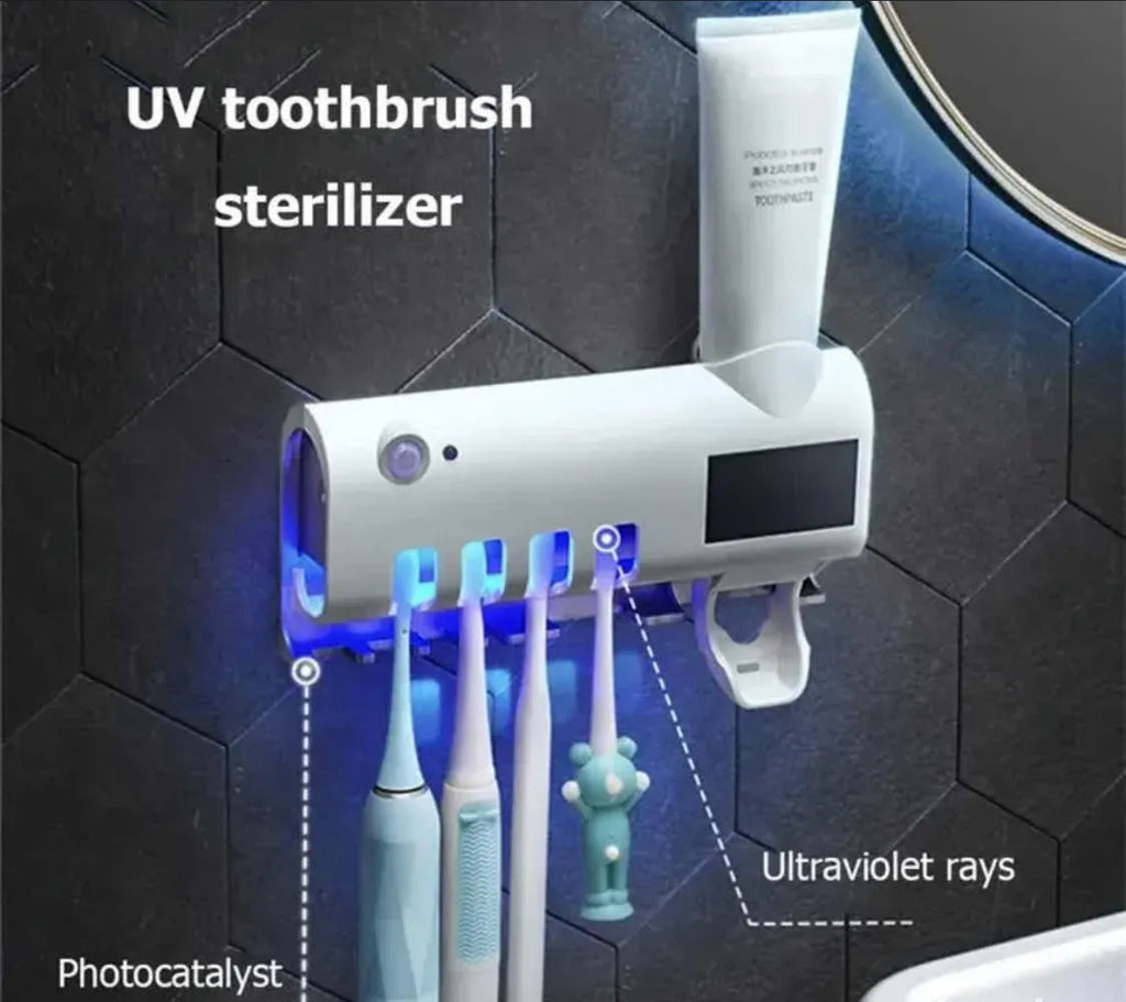 Premium 3u1 UV sterilizator + držač za četkice + dozator paste - Nova Kolekcija