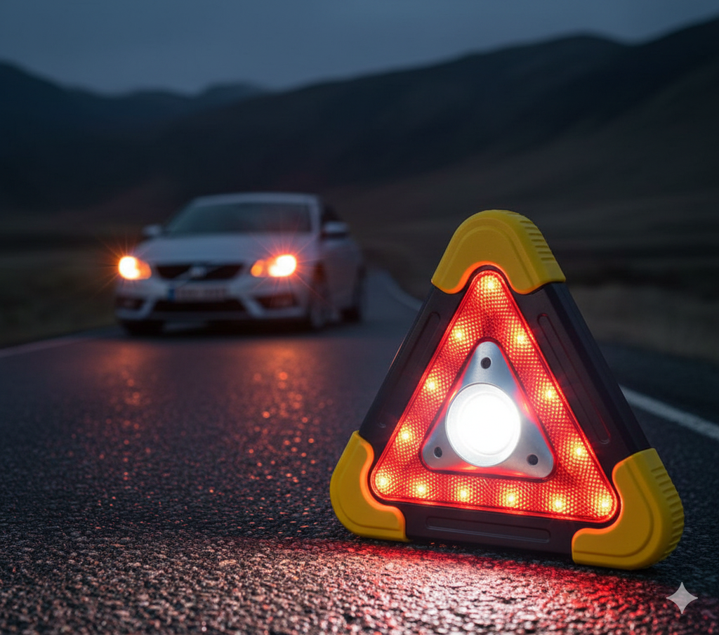 Premium 3u1 Multifunkcionalni LED Trougao – Vaša sigurnost na prvom mestu! - Nova Kolekcija