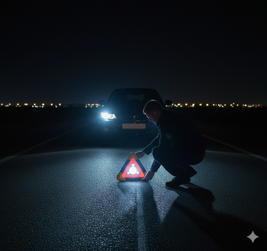 Premium 3u1 Multifunkcionalni LED Trougao – Vaša sigurnost na prvom mestu! - Nova Kolekcija