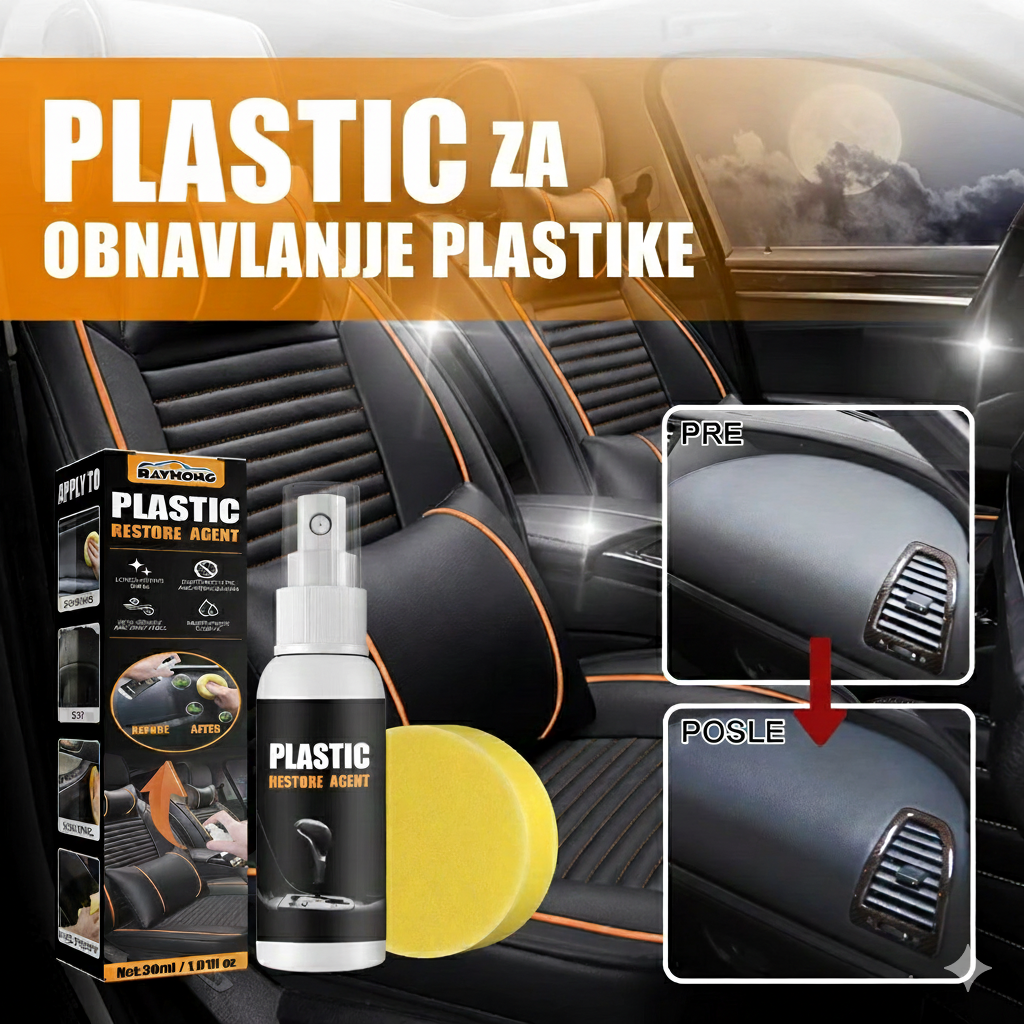 Premium Sprej za obnavaljanje plastike u kolima - Nova Kolekcija