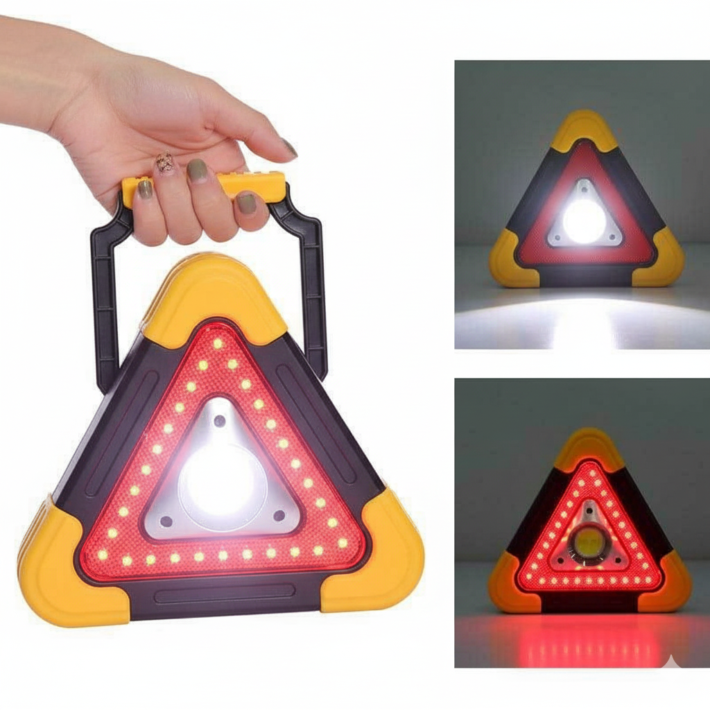Premium 3u1 Multifunkcionalni LED Trougao – Vaša sigurnost na prvom mestu! - Nova Kolekcija