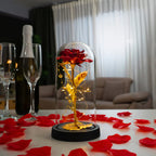 Premium ZLATNA RUŽA U STAKLU - Nova Kolekcija