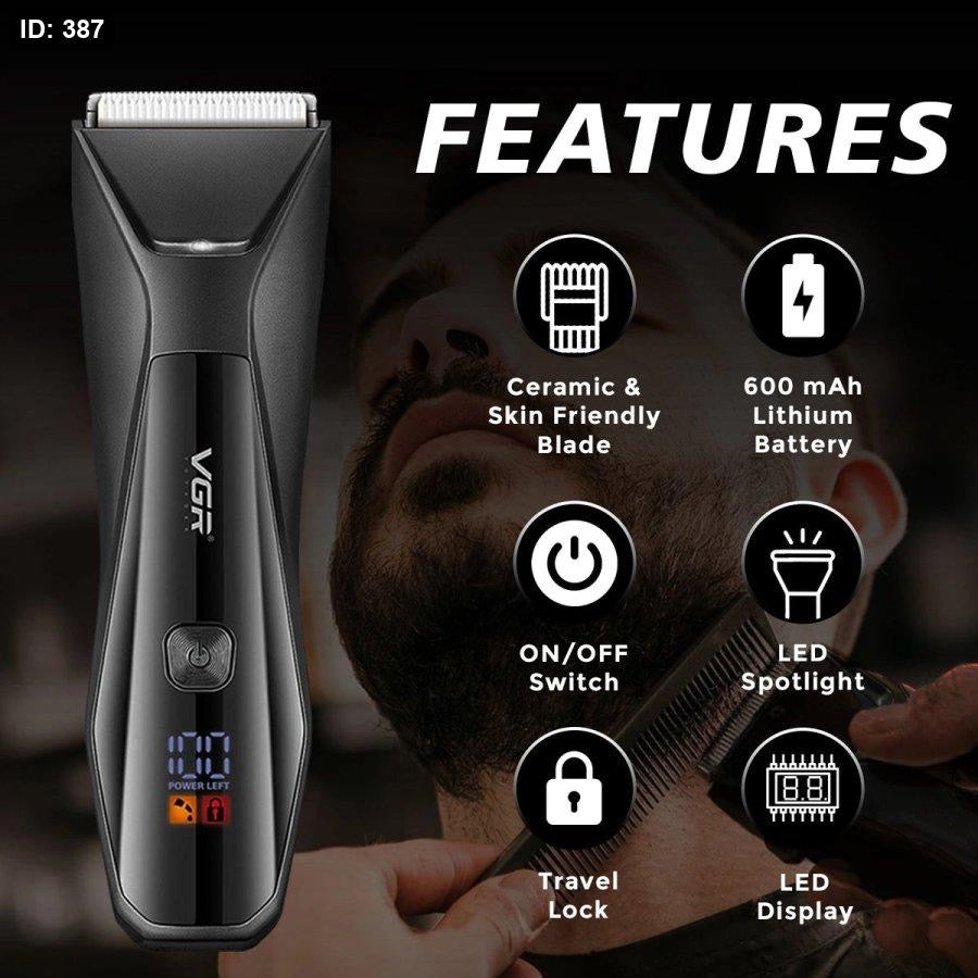 Premium 🪒 Električni trimer VGR – Precizno i lako sređivanje brade i kose! ✂️ - Nova Kolekcija