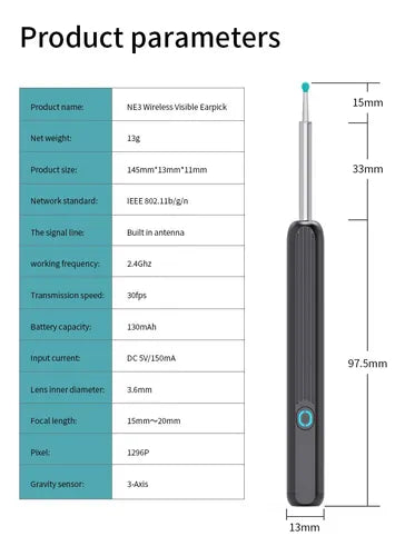Premium 👂 Pametni Čistač Ušiju sa Kamerom Endoskopom 📱✨ - Nova Kolekcija