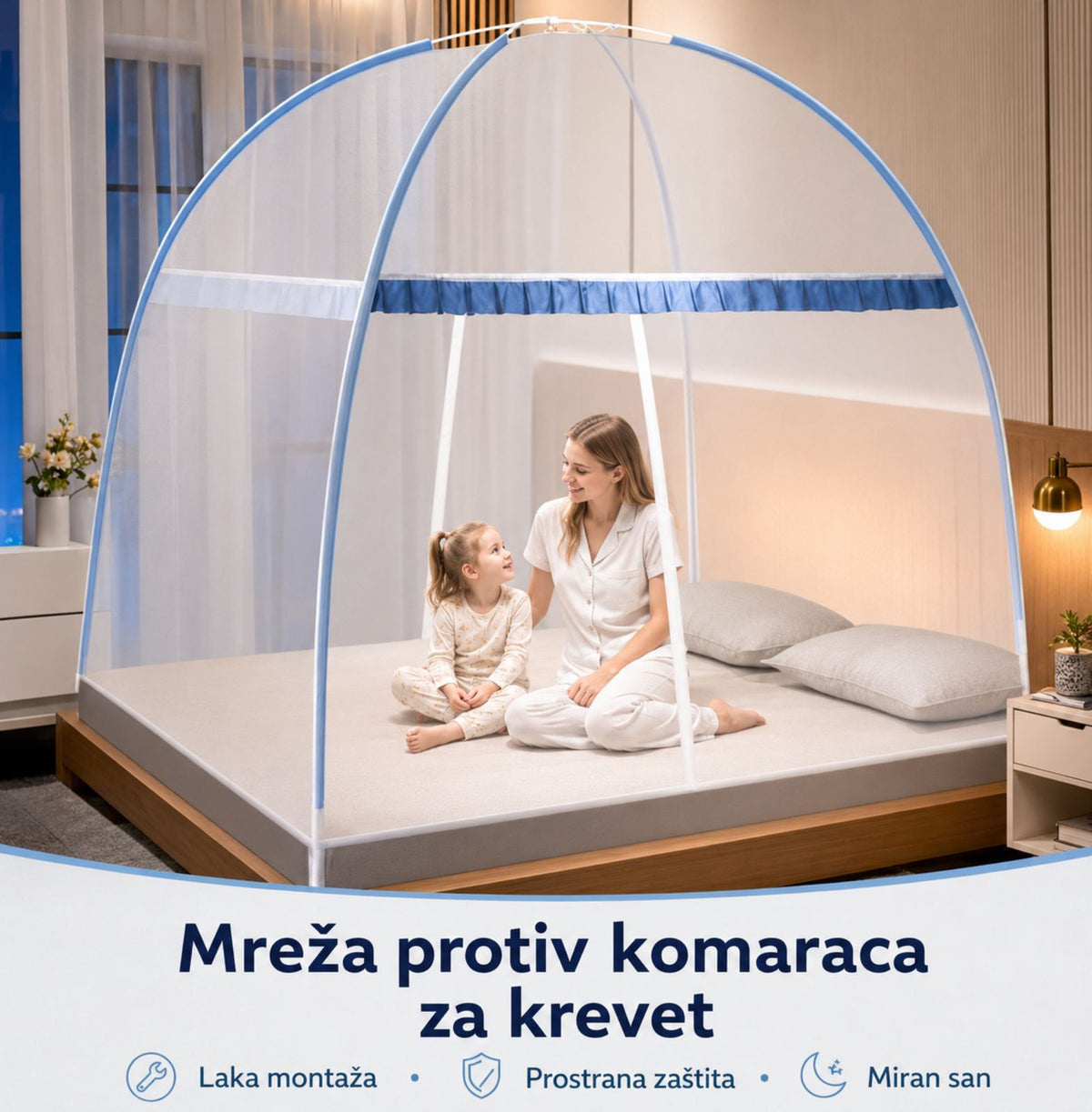 Mrežica protiv komaraca za krevet