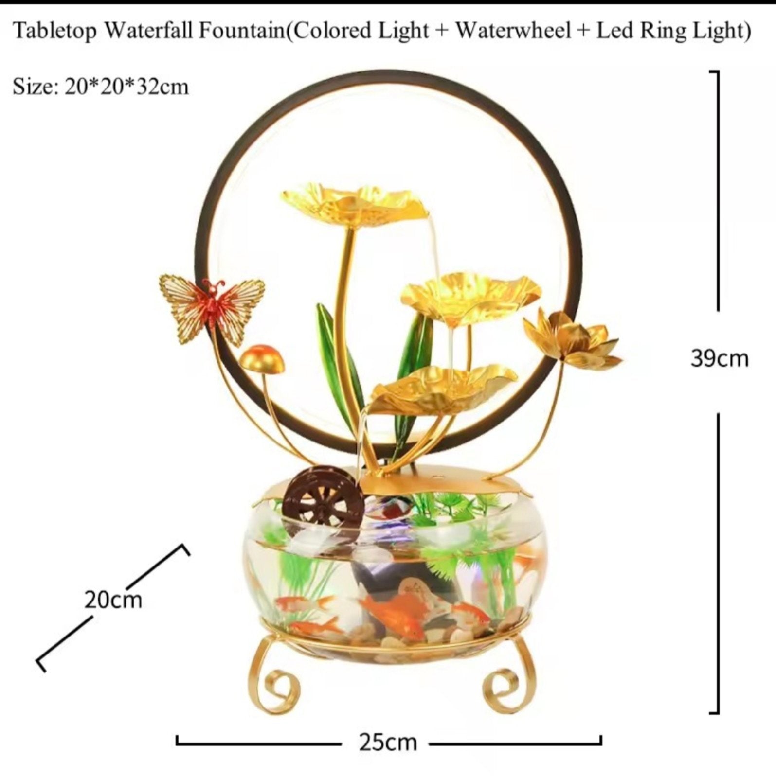 Led fontana sa vodopadom
