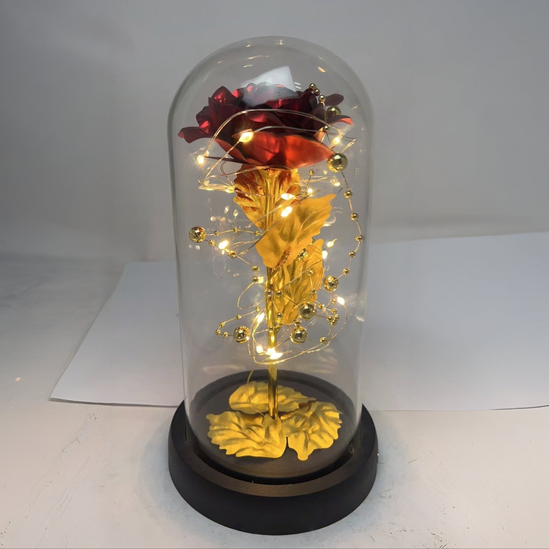 Premium ZLATNA RUŽA U STAKLU - Nova Kolekcija